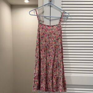 Old Navy Pink and Green Floral Dress